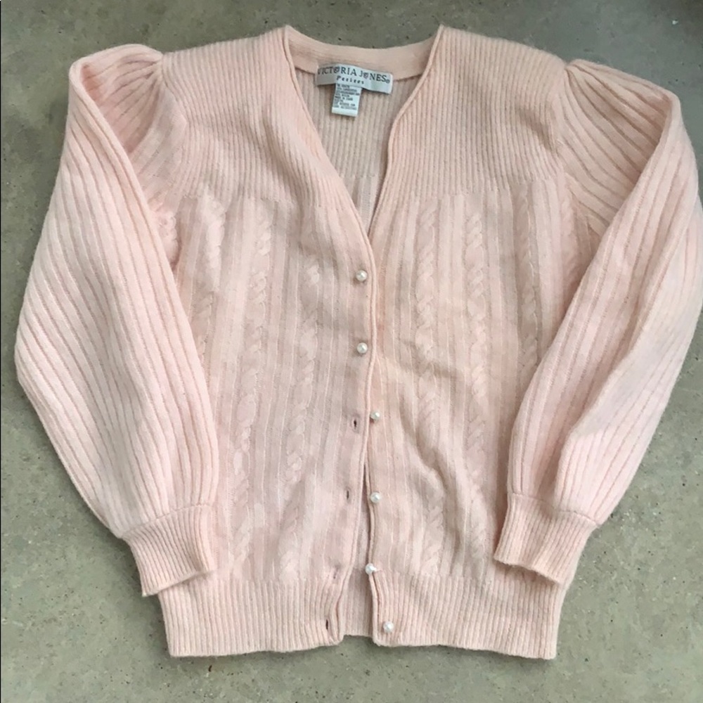 Vintage Lambs Wool Button Up Sweater